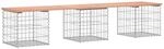 vidaXL Gartenbank aus Gabionen 203x44x42 cm Massivholz Douglasie