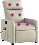 vidaXL Massagesessel Creme Kunstleder Modell 14