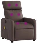 vidaXL Massagesessel Braun Kunstleder Modell 13