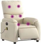 vidaXL Massagesessel Elektrisch Creme Kunstleder Modell 2