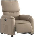 vidaXL Relaxsessel Elektrisch Cappuccino-Braun Kunstleder Modell 13