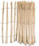 Stiltreu Englischer Staketenzaun Kastanie 500 cm x 100 cm Lattenabstand 6-8 cm