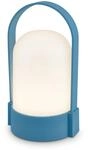 Brilo Akku-LED-Tischleuchte Blau &Oslash; 8,5 cm x 15,5 cm