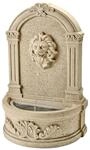 Marelida Gartenbrunnen Mit L&ouml;wenkopf Wandbrunnen Standbrunnen Natur Zierbrunnen 54cm