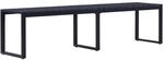 furnicato Gartenbank 180 cm PS-Platte Schwarz