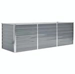 Furnicato Garten-hochbeet Verzinkter Stahl 240x80x77 Cm Grau