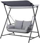 Leco Hollywoodschaukel Marie Anthrazit