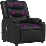 vidaXL Massagesessel Schwarz Kunstleder Modell 15