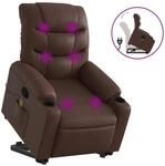vidaXL Massagesessel mit Aufstehhilfe Braun Kunstleder Modell 3