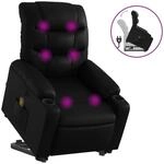vidaXL Massagesessel mit Aufstehhilfe Schwarz Kunstleder Modell 9