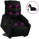 vidaXL Massagesessel mit Aufstehhilfe Elektrisch Schwarz Kunstleder Modell 2