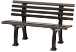 PROREGAL Gartenbank Antigua 2 Sitzer Braun HxBxT 74 x 120 x 54 cm