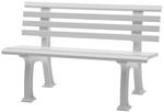 PROREGAL Gartenbank Antigua 2 Sitzer Wei&szlig; HxBxT 74 x 120 x 54 cm