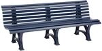 PROREGAL Gartenbank Jamaika 4 Sitzer Blau HxBxT 80 x 200 x 64 cm Witterungskunststoff