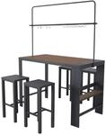 Leco Bar-Sitzgruppe / Gartentheke Elsa 157 cm x 80 cm x 209 cm Anthrazit