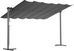 Leco Sonnendach Waved 4 m x 2,50 m Anthrazit