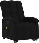 vidaXL Elektrischer Massagesessel mit Aufstehhilfe Schwarz Stoff Modell 7