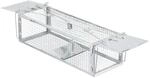 Relaxdays Lebendfalle Eisen Silber Wiederverwendbar 11,5 cm x 40 cm x 14,5 cm 0,6 kg