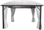 Leco Kuppeldachpavillon 3,65 m x 3,65 m Anthrazit