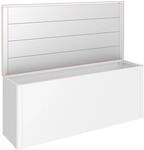 Biohort Sichtschutz f&uuml;r HochBeet 4 m x 1 m ohne Acrylglas Silber-Metallic