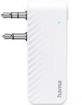 Hama Bluetooth-Audio-Transmitter f&uuml;r Flugzeuge 10 h AUX-Anschluss Wei&szlig;