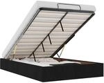 vidaXL Ottoman-Bett ohne Matratze Schwarz 120x190 cm Stoff 3310863