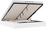 vidaXL Ottoman-Bett ohne Matratze Wei&szlig; 180x200 cm Kunstleder 3310815