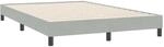 vidaXL Bettgestell Ohne Matratze Hellgrau 140x220 cm Samt 4101403