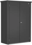 Biohort Terrassenschrank Romeo 181 cm x 132 cm x 57 cm Dunkelgrau-Metallic