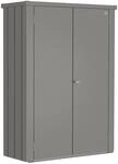 Biohort Terrassenschrank Romeo 181 cm x 132 cm x 57 cm Quarzgrau-Metallic