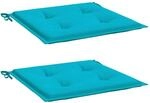vidaXL Gartenstuhl-Kissen 2 Stk T&uuml;rkis 50x50x4 cm Stoff 361095