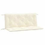 vidaXL Gartenbank-Auflagen 2 Stk Cremewei&szlig; 120x50x7 cm Oxford-Gewebe 361680