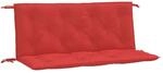 vidaXL Gartenbank-Auflagen 2 Stk Rot 120x50x7 cm Oxford-Gewebe 361684