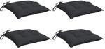 vidaXL Palettenkissen 4 Stk Schwarz 50x50x7 cm Oxford-Gewebe 361529