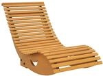 Outsunny Schaukelstuhl 130L x 60B x 60H cm Braun