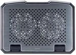 Hama Laptop-K&uuml;hler Aluminium Neigbar 2 L&uuml;fter Schwarz