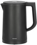 Severin Wasserkocher WK 3483 Edelstahl 1,7, Schwarz Matt