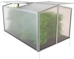 Garmio Fr&uuml;hbeet Mini Gewaechshaus Protea Mit Dachfenster Uv-Schutz Alu Fr&uuml;hbeet