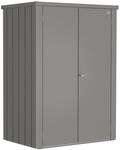 Biohort Terrassenschrank Romeo 181 cm x 132 cm x 87 cm Quarzgrau-Metallic