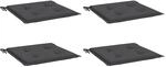 vidaXL Gartenstuhl-Kissen 4 Stk Anthrazit 50x50x3 cm Oxford-Gewebe 314038