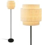 Briloner Stehleuchte Swing Nature Bastschirm E27 Fassung Natur