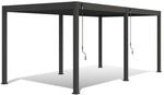 Weide Deluxe Aluminium Pavillon 3 x 6 M Anthrazit Pergola Freistehend