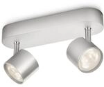 Philips LED-Spot 2er Star Silber