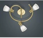 Trio LED-Deckenleuchte Levisto Messing matt