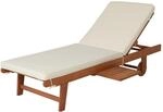Garden Pleasure Sonnenliege San Diego mit Auflage Beige FSC&reg;