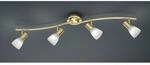 Trio LED-Spot 4er Levisto Messing matt