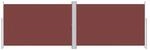 vidaXL Seitenmarkise Ausziehbar Braun 200x600 cm 318009