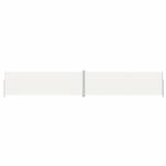 vidaXL Seitenmarkise Ausziehbar Creme 200x1200 cm 318079