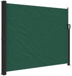 vidaXL Seitenmarkise Ausziehbar Dunkelgr&uuml;n 160x500 cm 4004440