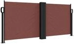 vidaXL Seitenmarkise Ausziehbar Braun 100x600 cm 4004584